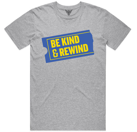 be kind rewind t-shirt - mens tees / sport grey color