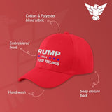 GunShowTees conservative political hat - MAGA 2024 Trump hat fuck your feelings - red dad hat for men