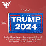 donald trump 2024 flag 3x5 wall banner room man cave rally