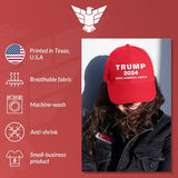 GunShowTees political hat red - Trump 2024 Save America Again MAGA hat