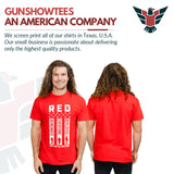 GunShowTees RED Friday shirt for men and women to remember everyone deployed military veterans
