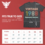 funny 36th birthday gift vintage 1988 shirt for men - dark heather