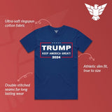 GunShowTees Men's Donald Trump Campaign 2024 Shirt Keep America Great