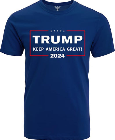 GunShowTees Men's Donald Trump Campaign 2024 Shirt Keep America Great