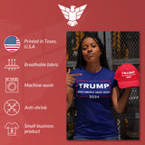 trump 2024 shirt and hat make america great again