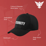 security snapback hat for costume, event, staff, body guards uniform