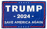 Donald Trump 2024 flag Save America Again wall man cave rally banner flag