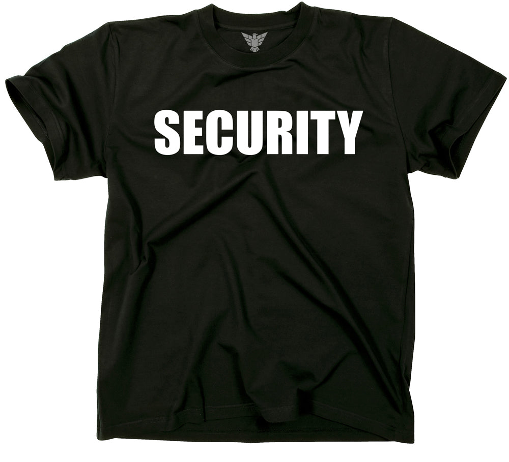 black event security shirt