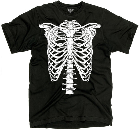skeleton ribcage shirt