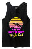 80s retro tank skys out by GunShowTees
