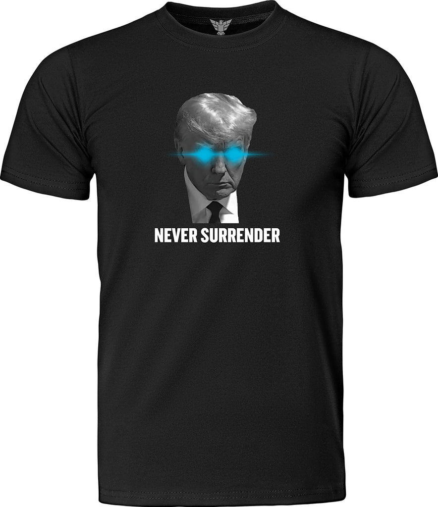 trump mugshot shirt never surrender