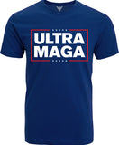 funny political tee ultra maga shirt by GunShowTees - mens navy