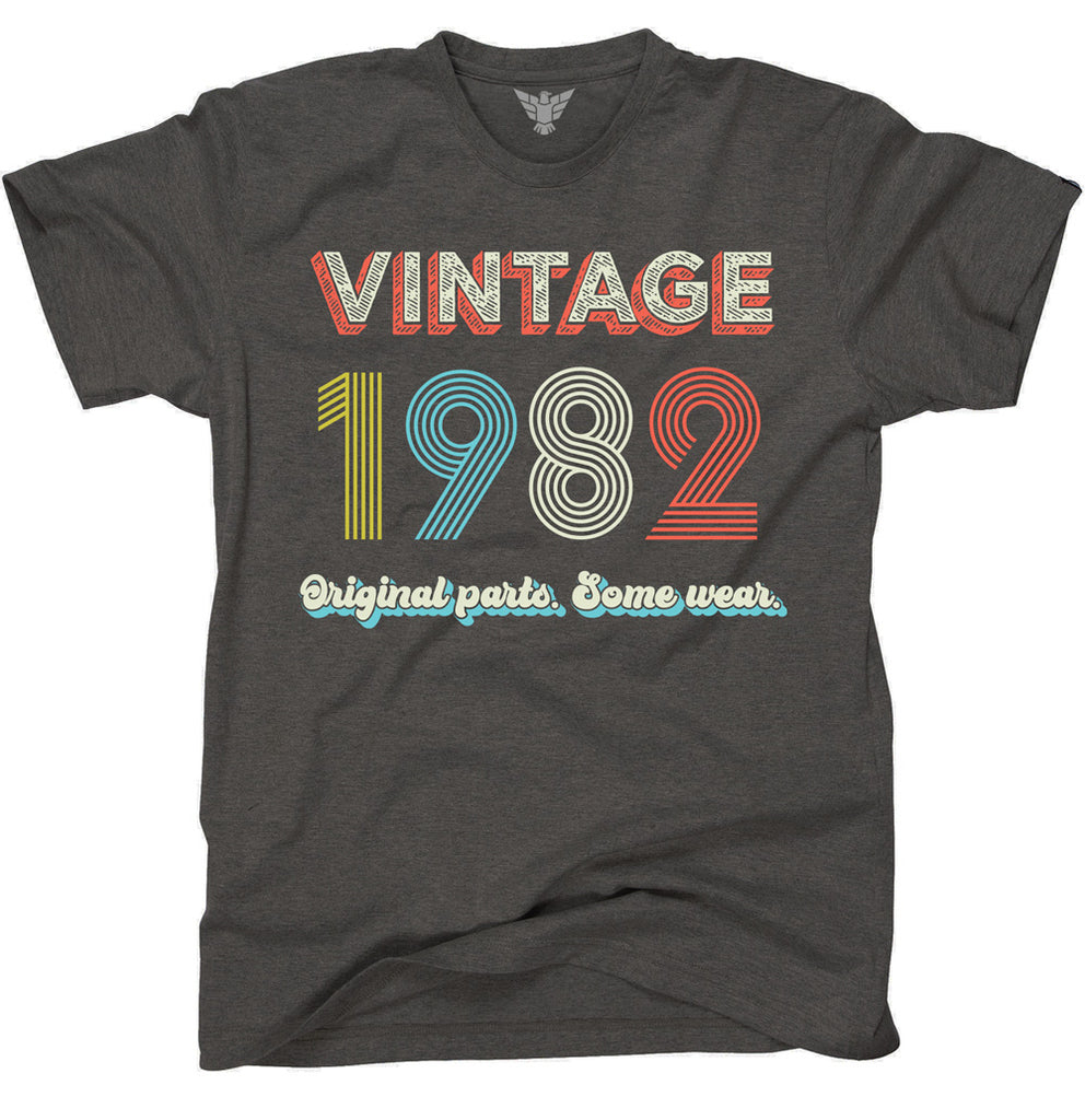 1982 vintage birthday shirt gift