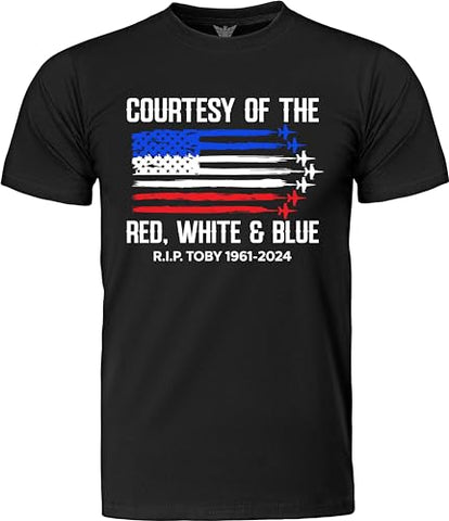GunShowTees Courtesy of The Red White and Blue RIP Toby Tribute Shirt
