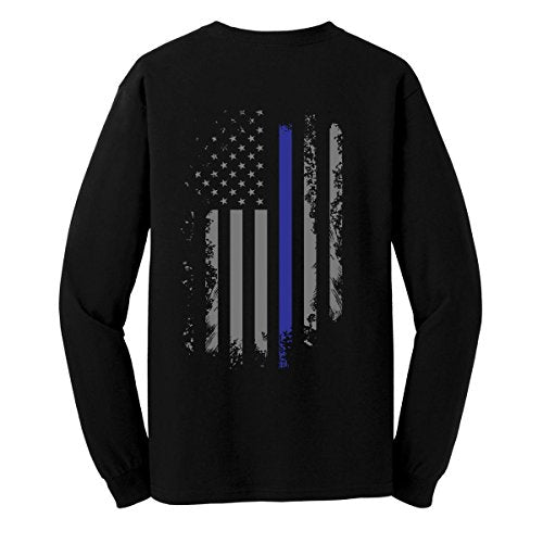 back the blue long sleeve shirt