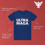 GunShowTees Trump Ultra MAGA tshirt, funny political tees - mens navy
