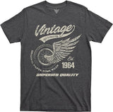 60th birthday gift 1964 vintage shirt and motorcycle gift