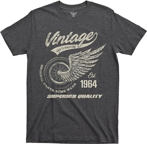 61st birthday gift 1964 vintage shirt and motorcycle gift