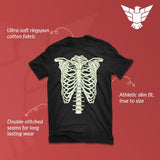 halloween tshirt skeleton glow in dark