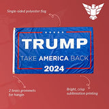 Trump 2024 Take America Back Blue Flag