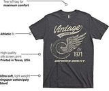 Men's 40th 50th Birthday Various Years Vintage Retro Motorcycle Shirt