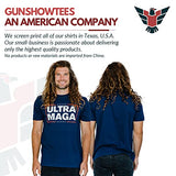 Trump Ultra MAGA shirt by GunShowTees - funny novelty political tees - mens navy