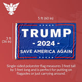 donald trump 2024 flag save america again wall banner 3x5 room man cave rally