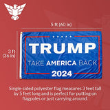 Trump 2024 Take America Back Blue Flag