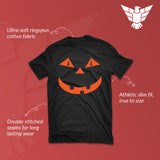 GunShowTees jack o lantern pumpkin shirt Halloween costume - mens black