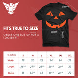 GunShowTees jack o lantern pumpkin shirt Halloween costume - mens black