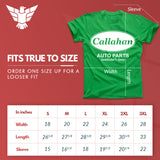GunShowTees Callahan Auto Parts Shirt – Tommy Boy Fan Apparel - Men Women Irish Green
